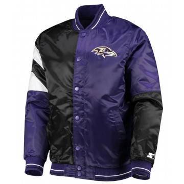 Baltimore Ravens Satin Varsity Jacket