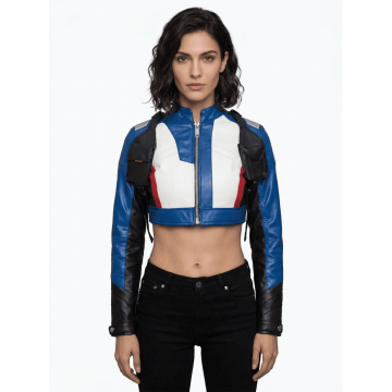 Soldier 76 Crop Top Leather Jacket Women