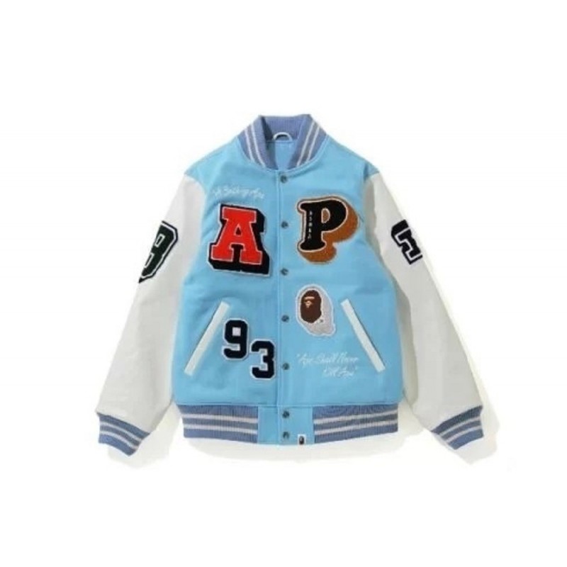 BAPE Crazy Patch Varsity Jacket